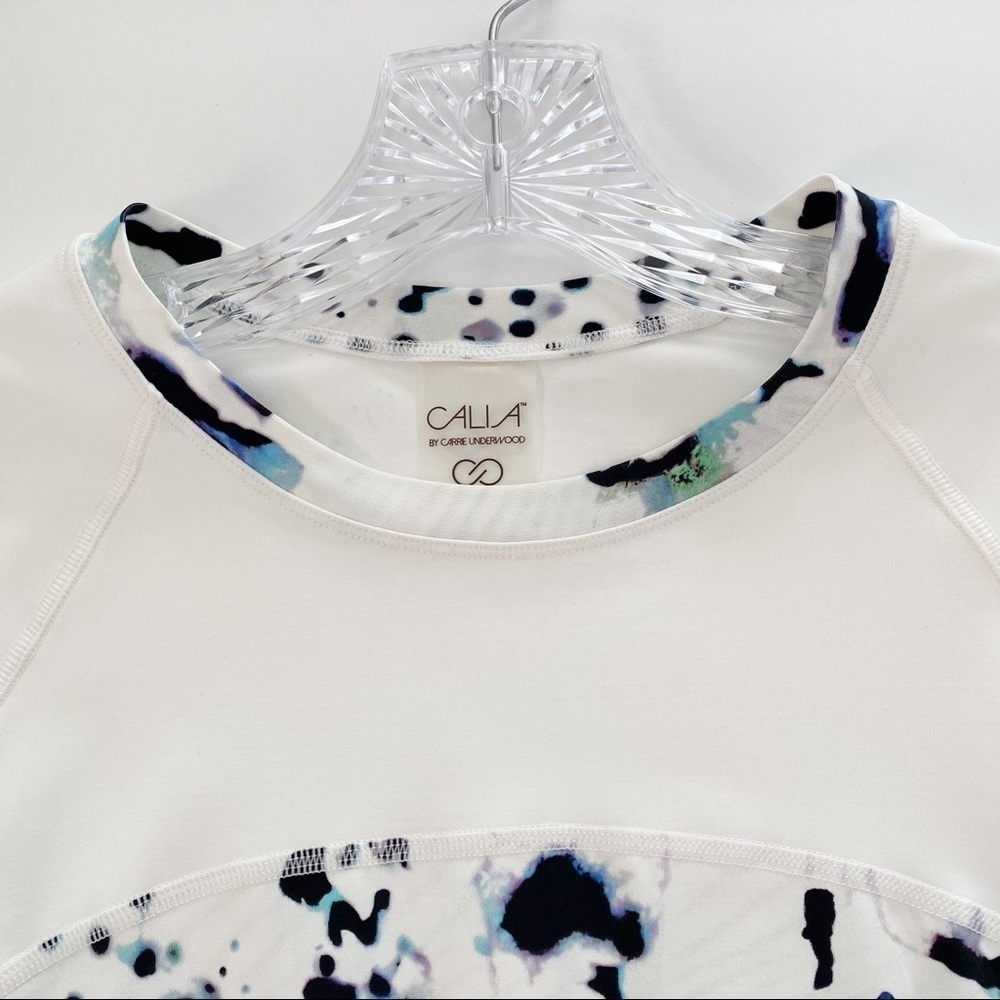 Calia Carrie Underwood White Long Sleeve Rash Guard Swimsuit top Size M - Picture 5 of 11